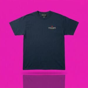 Oak Bay Marina Victoria BC Men's XL Embroidered T-Shirt Navy Blue Levelwear